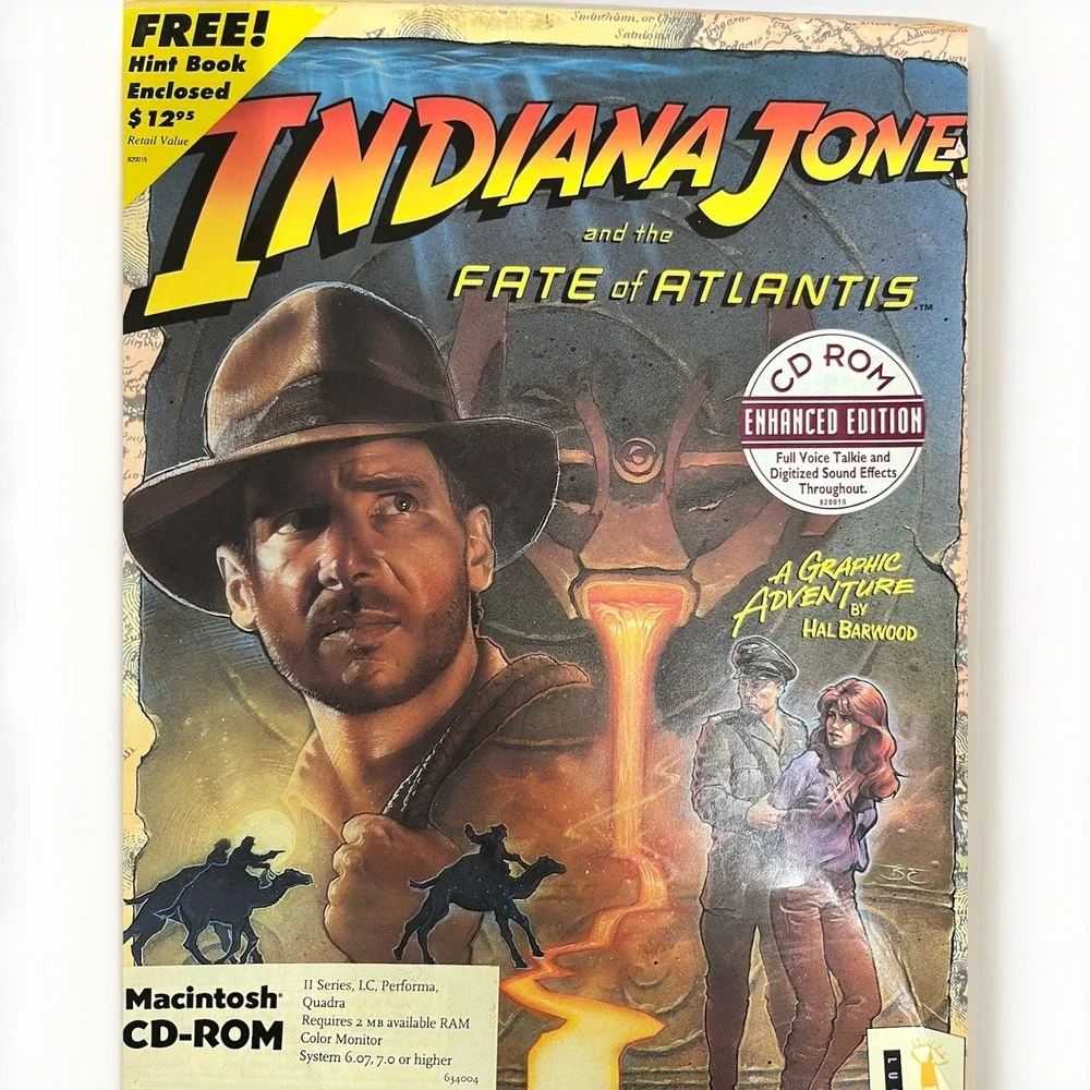 Indiana Jones and The Fate of Atlantis - COMPLETE IN BOX MAC CD